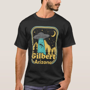 ギルバートアリゾナUfoエイリアンハンターアイロン80s州 Tシャツ