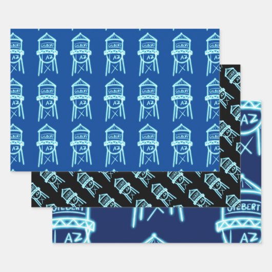 ギルバートウォータータワーギフトラップ ラッピングペーパーシート (セット)