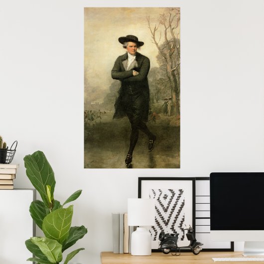 ギルバートスチュアートザスケーターウィリアムグラントポートレート ポスター (ホームオフィス)