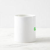 ギルバート名入りグリーンマグ コーヒーマグカップ (中央)