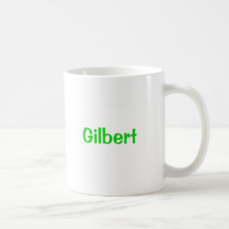 ギルバート名入りグリーンマグ コーヒーマグカップ