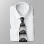 ギルバート神殿（白黒） ネクタイ (タイ)