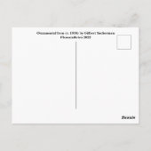 ギルバート・サッカーマン ポストカード (裏面)