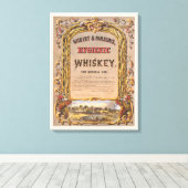 ギルバート&パーソンズのヴィンテージ広告の衛生的なウイスキー。 キャンバスプリント (インサイチュ (ウッドフロア))