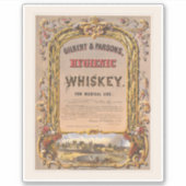 ギルバート&パーソンズのヴィンテージ広告の衛生的なウイスキー。 シール (正面)