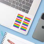 ギルバート・ベイカー・プライドフラッグ・ステッカー・パック シール (ノートパソコンとiPhone)