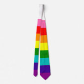 ギルバート・ベーカープライド国旗のレインボーLGBT ネクタイ (裏面)