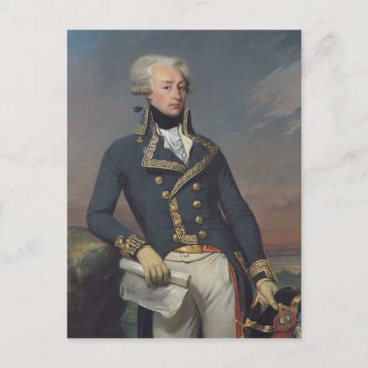 ギルバート・モティエ中尉のポートレート ポストカード (正面)