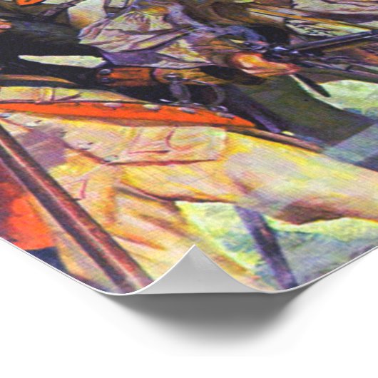 ギルフォードコートハウスの戦い1781年3月15日 ポスター (角)