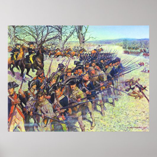 ギルフォードコートハウスの戦い1781年3月15日 ポスター (正面)