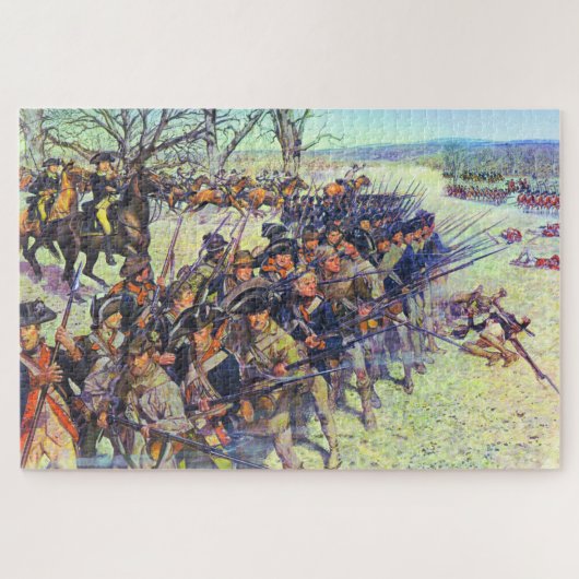 ギルフォード郡庁舎の戦い 1781年3月15日 ジグソーパズル (横)