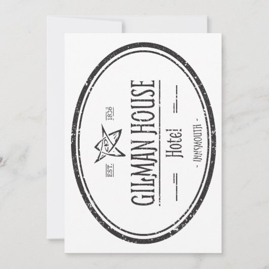 ギルマンハウスインソウスロヴェクラフティアン 招待状 (正面)