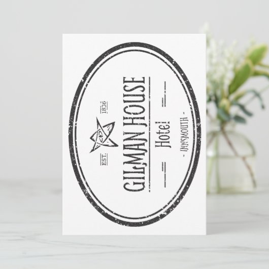 ギルマンハウスインソウスロヴェクラフティアン 招待状 (スタンド正面)