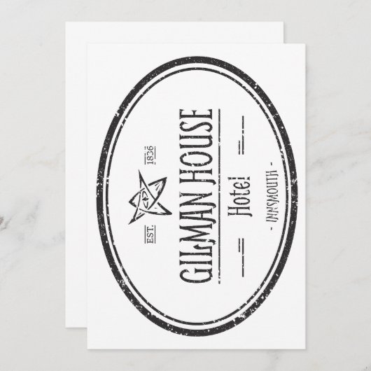 ギルマンハウスインソウスロヴェクラフティアン 招待状 (正面/裏面)