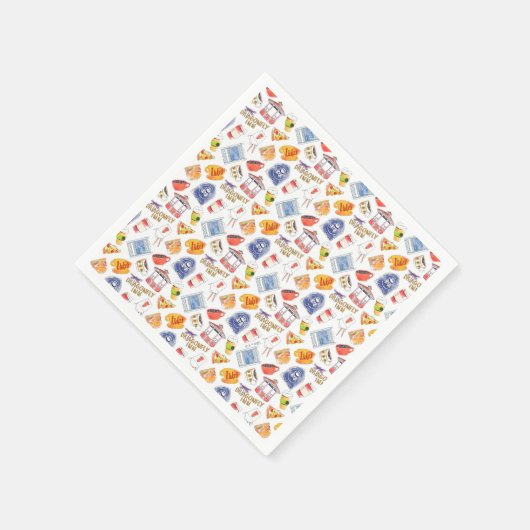 ギルモアガールのブライダルシャワー スタンダードカクテルナプキン (角)