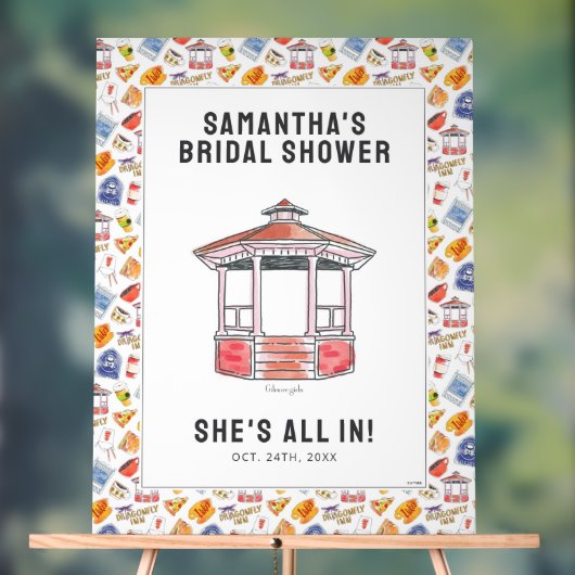 ギルモアガールズブライダルシャワーへようこそ アクリルサイン (ニュートラル)