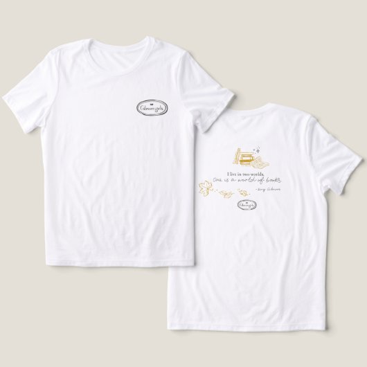 ギルモアガールズローリーブック引用文デザイン トライブレンドＴシャツ (デザイン正面&裏面)