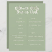 ギルモア女の子パーティーこのゲームまたはゲーム (正面/裏面)