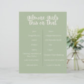 ギルモア女の子パーティーこのゲームまたはゲーム (スタンド正面)