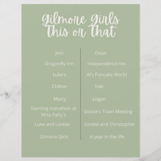 ギルモア女の子パーティーこのゲームまたはゲーム (正面)