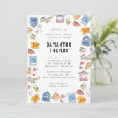 ギルモア女子ウォーターカラーアイコンブライダルシャワー 招待状 (スタンド正面)