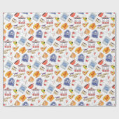 ギルモア女子パターン ラッピングペーパー (フラット)