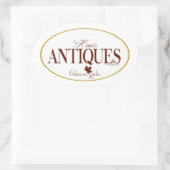 ギルモア女子 |キムのアンティーク 楕円形シール (バッグ)