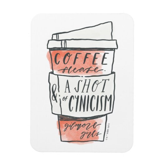 ギルモア女子 |コーヒーをお願い マグネット (縦)