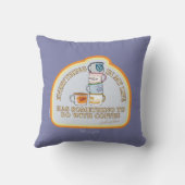 ギルモア女子 | コーヒー引用文図 クッション (裏面)