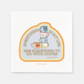 ギルモア女子 | コーヒー引用文図 スタンダードカクテルナプキン (正面)