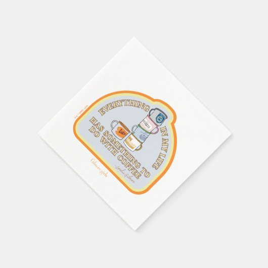 ギルモア女子 | コーヒー引用文図 スタンダードカクテルナプキン (角)