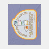 ギルモア女子 | コーヒー引用文図 フリースブランケット (正面)