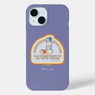 ギルモア女子   コーヒー引用文図 iPhone 15ケース