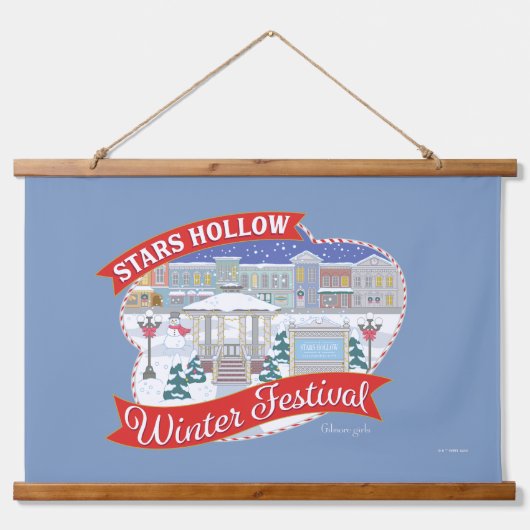 ギルモア女子 | スターズホローウィンターフェスティバル 吊り下げ型タペストリー (正面)