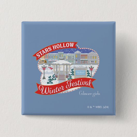 ギルモア女子 | スターズホローウィンターフェスティバル 缶バッジ (正面)