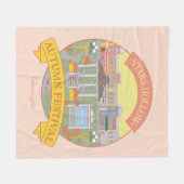 ギルモア女子 | スターズホローオータムフェスティバル フリースブランケット (正面(横))