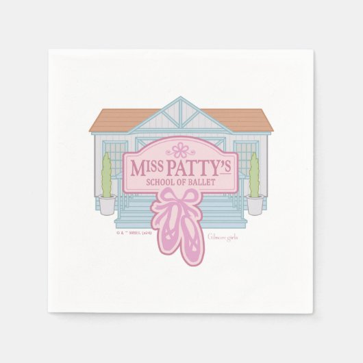 ギルモア女子 | パテ恋しく思ィのバレエ学校 スタンダードカクテルナプキン (正面)