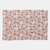 ギルモア女子 | ルークのダイナーコーヒーパターン キッチンタオル (横)