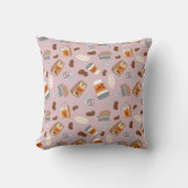 ギルモア女子 | ルークのダイナーコーヒーパターン クッション (正面)