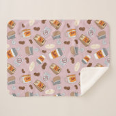 ギルモア女子 | ルークのダイナーコーヒーパターン シェルパブランケット (正面(横))