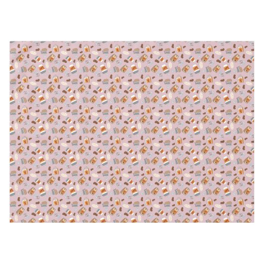 ギルモア女子 | ルークのダイナーコーヒーパターン テーブルクロス (正面(横))