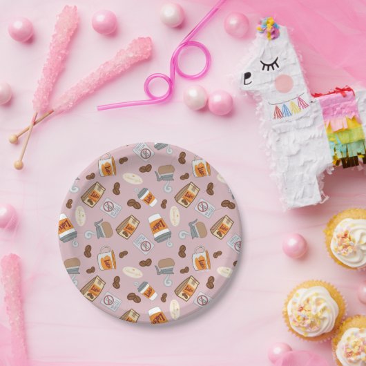 ギルモア女子 | ルークのダイナーコーヒーパターン ペーパープレート (パーティー)