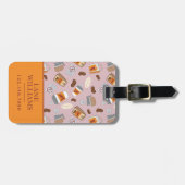 ギルモア女子 | ルークのダイナーコーヒーパターン ラゲッジタグ (正面横)