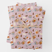 ギルモア女子 | ルークのダイナーコーヒーパターン ラッピングペーパーシート (インサイチュ)