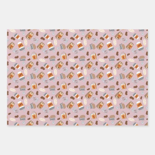 ギルモア女子 | ルークのダイナーコーヒーパターン ラッピングペーパーシート (正面)