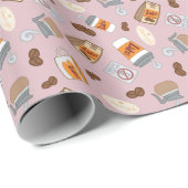 ギルモア女子 | ルークのダイナーコーヒーパターン ラッピングペーパー (ロールコーナー)