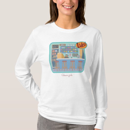 ギルモア女子 | ルークズダイナーグラフィック Tシャツ (正面)