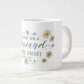 ギルモア女子 |千の黄色のデイジー ジャンボコーヒーマグカップ (正面右)