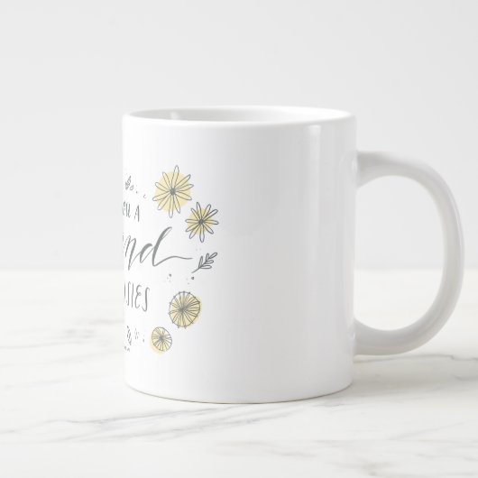 ギルモア女子 |千の黄色のデイジー ジャンボコーヒーマグカップ (右)