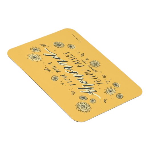 ギルモア女子 |千の黄色のデイジー マグネット (右側)